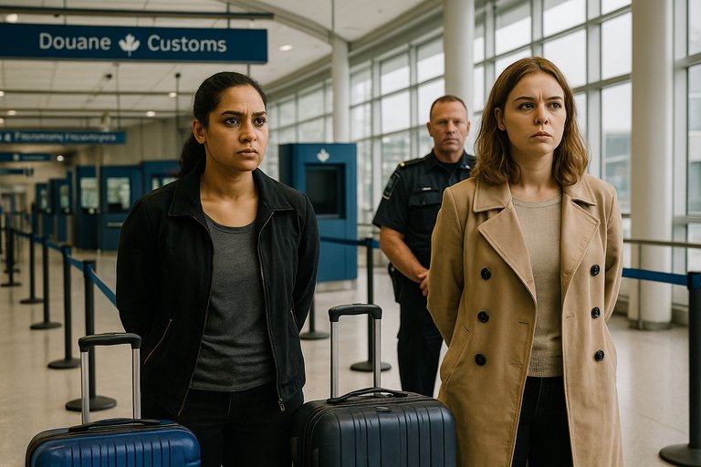 Two women were detained at Toronto Airport with more than $1,000,000 in their suitcases